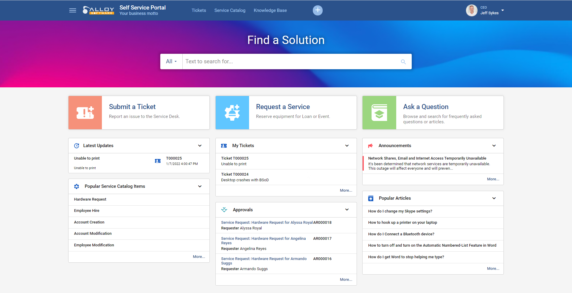 Custom serviceportal at MotracLinde